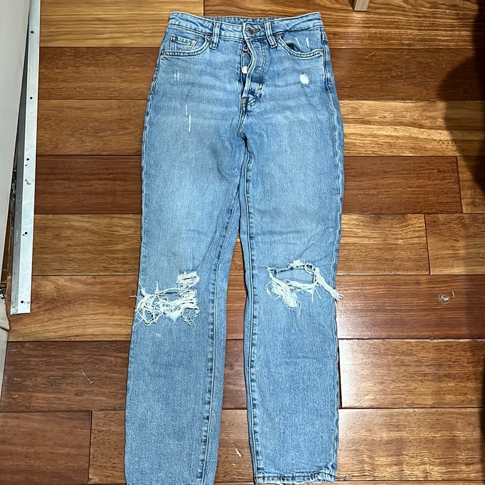 Light blue MOM JEANS ultra high waist JEAN MOM & DENIM
